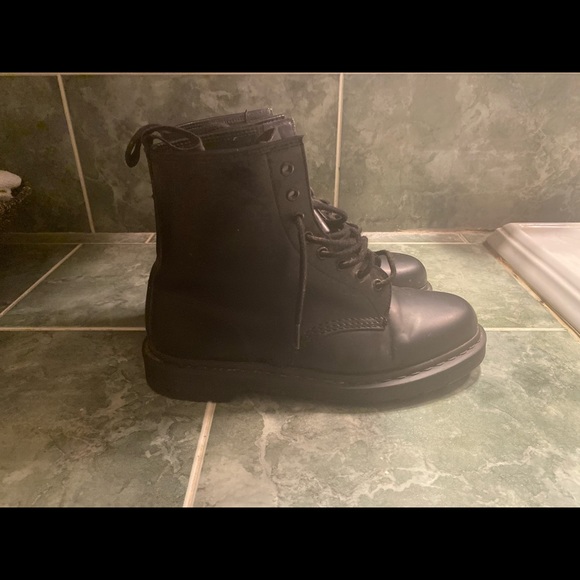 Dr. Martens 1406 Mono smooth leather boots - Picture 4 of 8